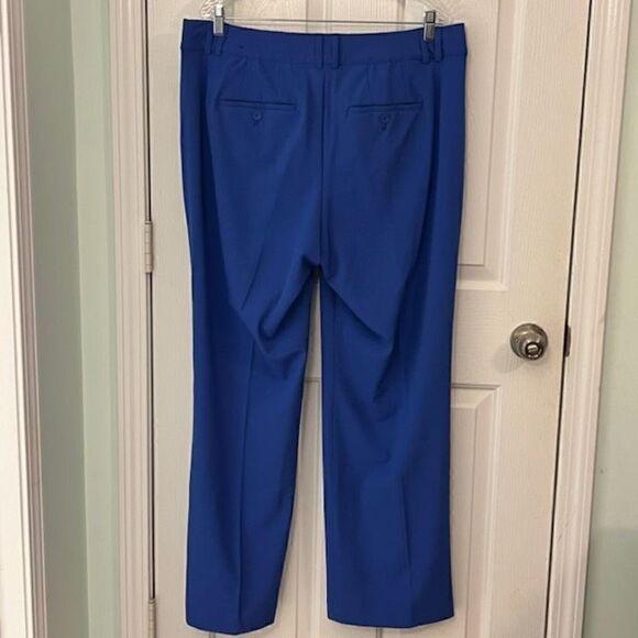 Lane Bryant Royal Blue Dress Pants. Flat front. Size 16 Long - Picture 6 of 6